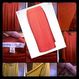 Banana Republic x Olivia Palermo Orange Skirt